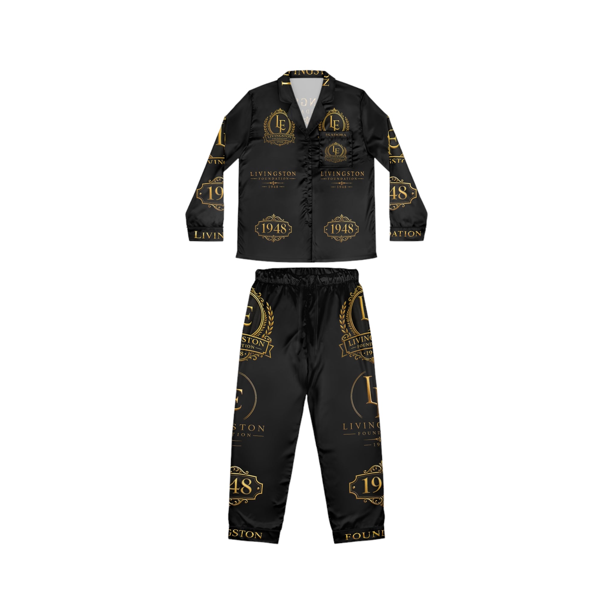 Women's Satin Pajamas (AOP)